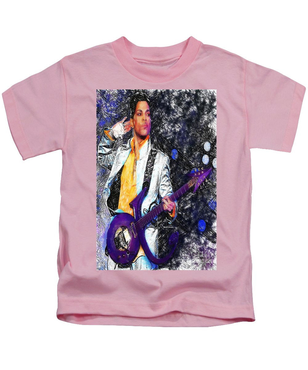 Kids T-Shirt - Prince - Tribute With Guitar