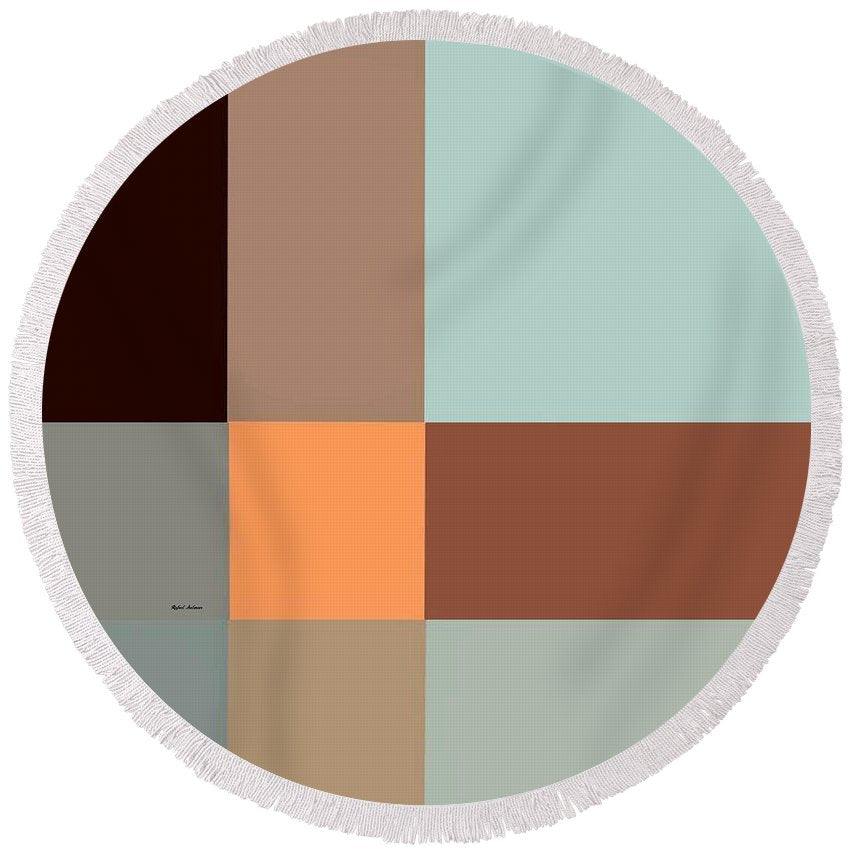 Projection And Perception - Round Beach Towel