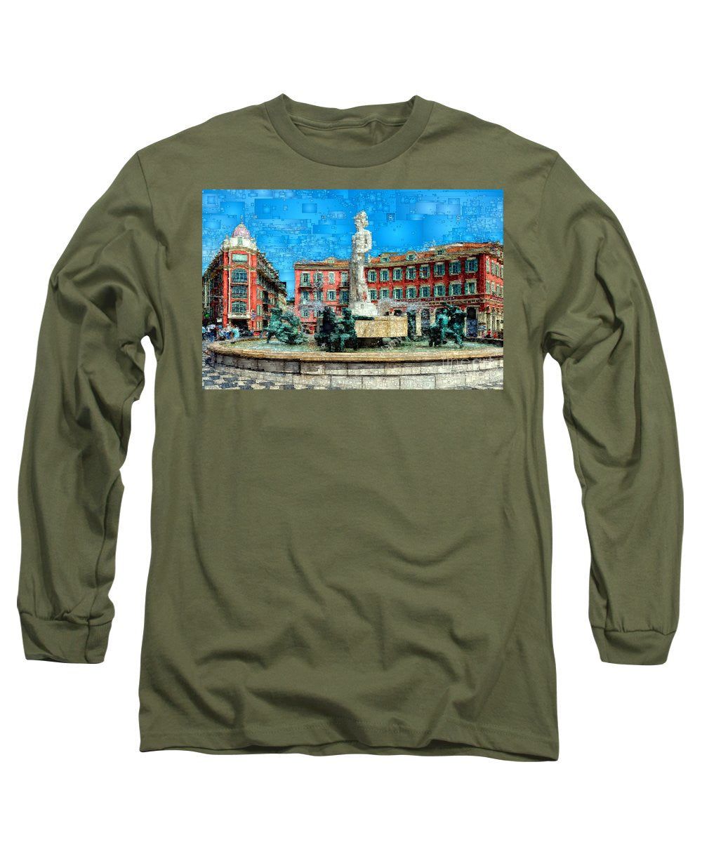 Long Sleeve T-Shirt - Promenade Of The English, Nice France