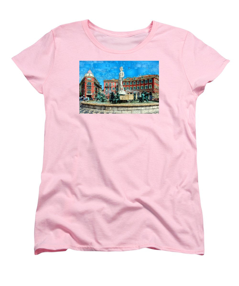 T-shirt femme (coupe standard) - Promenade des Anglais, Nice France