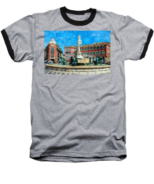 Baseball T-Shirt - Promenade Of The English, Nice France