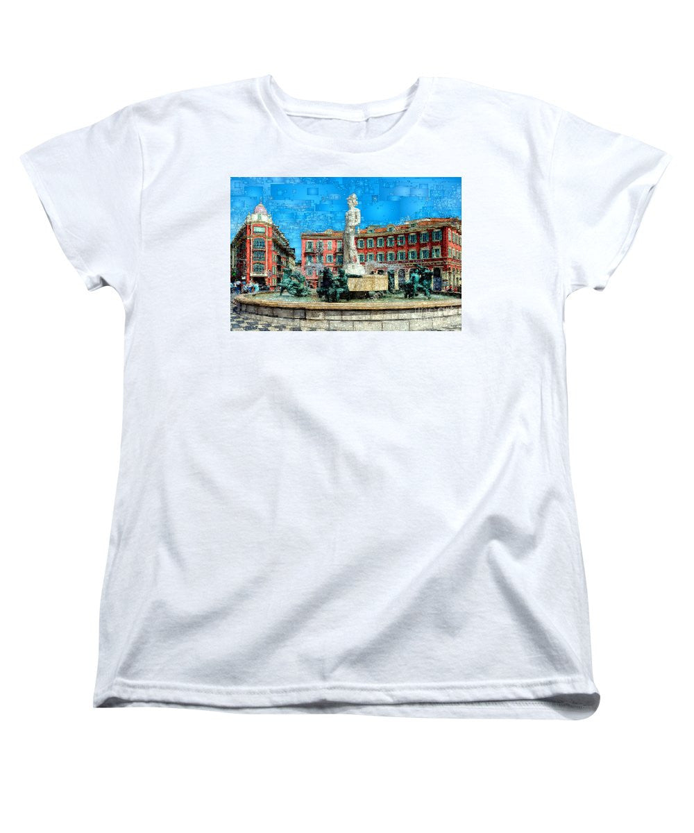 T-shirt femme (coupe standard) - Promenade des Anglais, Nice France