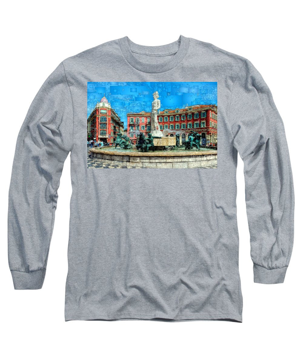 Long Sleeve T-Shirt - Promenade Of The English, Nice France