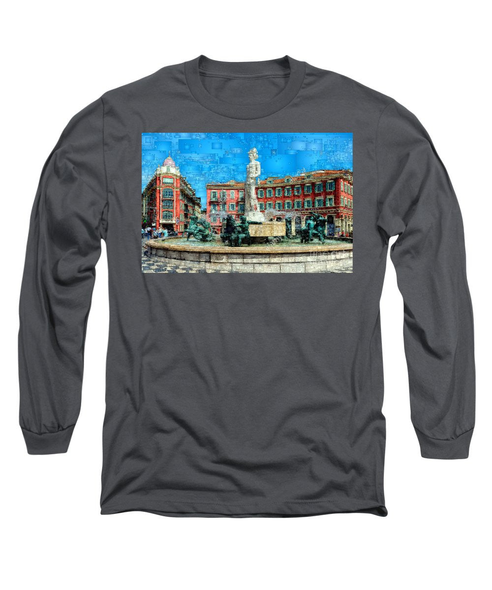 Long Sleeve T-Shirt - Promenade Of The English, Nice France