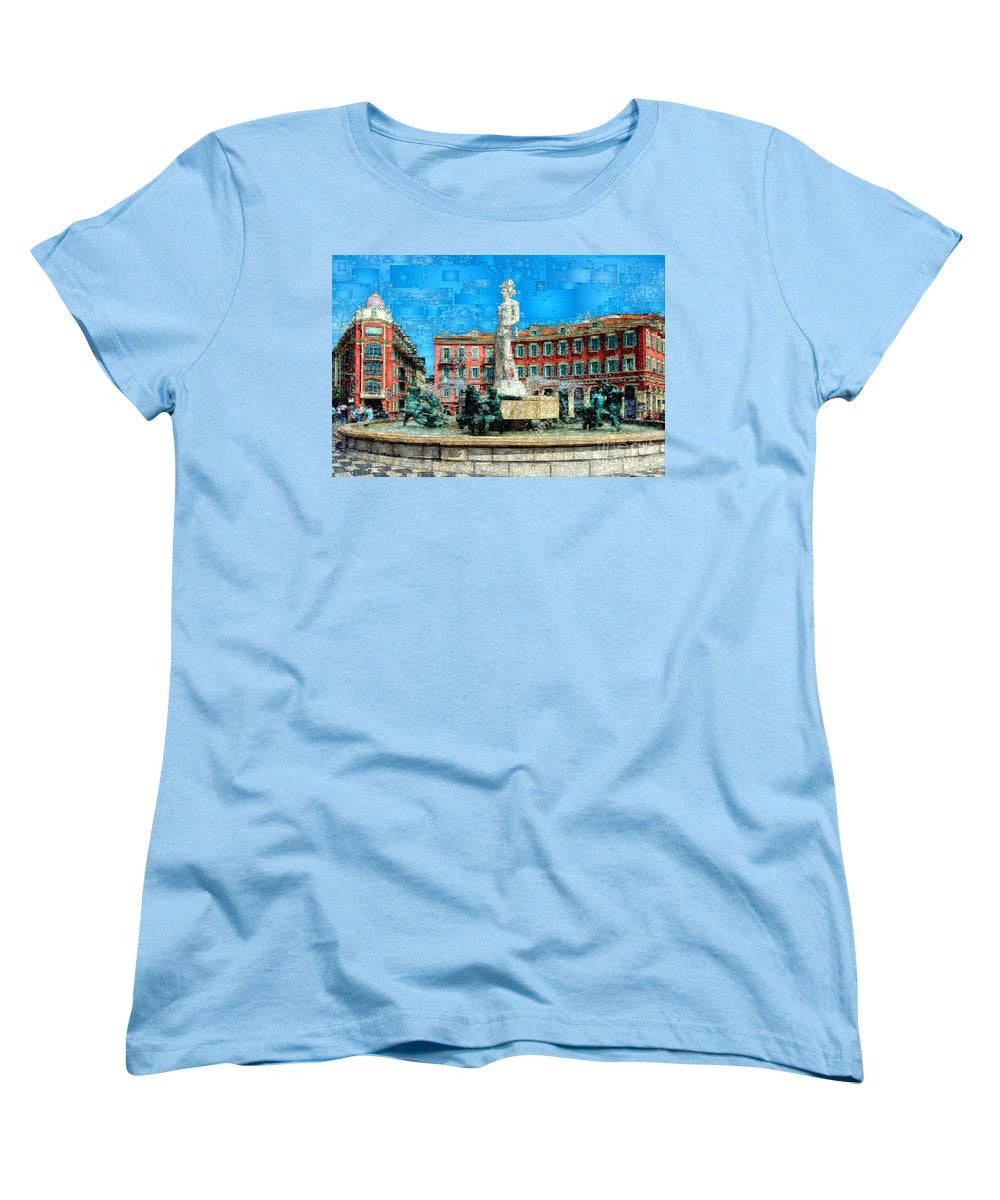 T-shirt femme (coupe standard) - Promenade des Anglais, Nice France