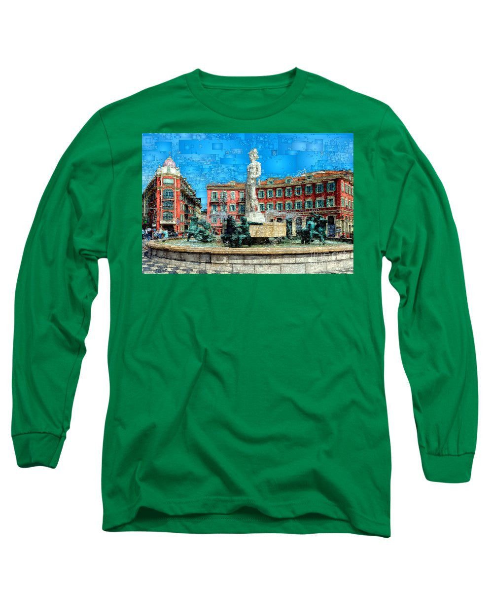 Long Sleeve T-Shirt - Promenade Of The English, Nice France