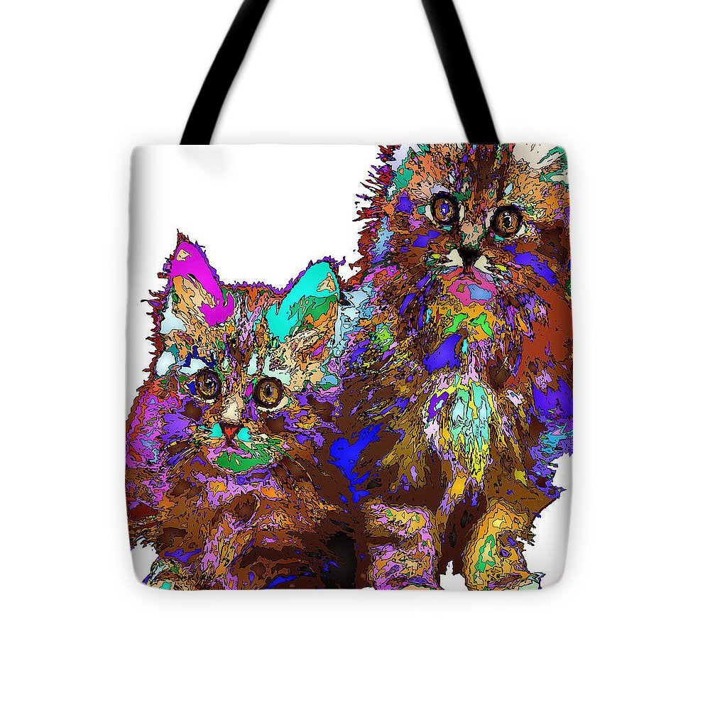 Tote Bag - Pumpkin And Sophie. Pet Series