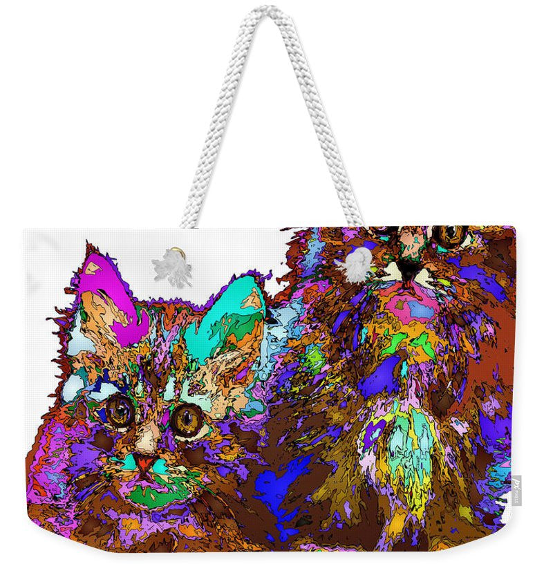 Weekender Tote Bag - Pumpkin And Sophie. Pet Series