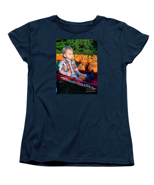 T-shirt pour femme (coupe standard) - Pumpkin Patch Hay Ride