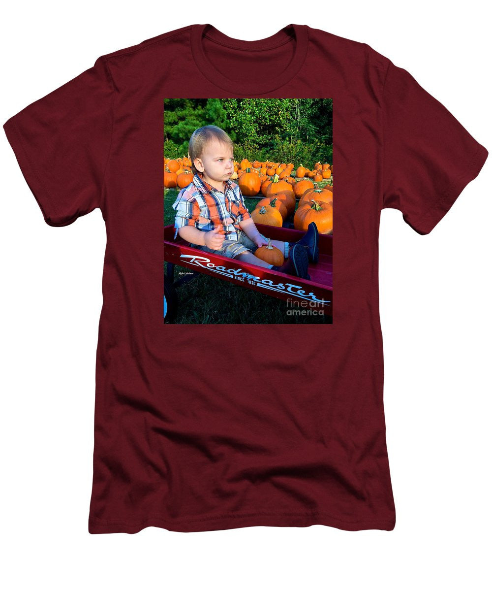 Men's T-Shirt (Slim Fit) - Pumpkin Patch Hay Ride