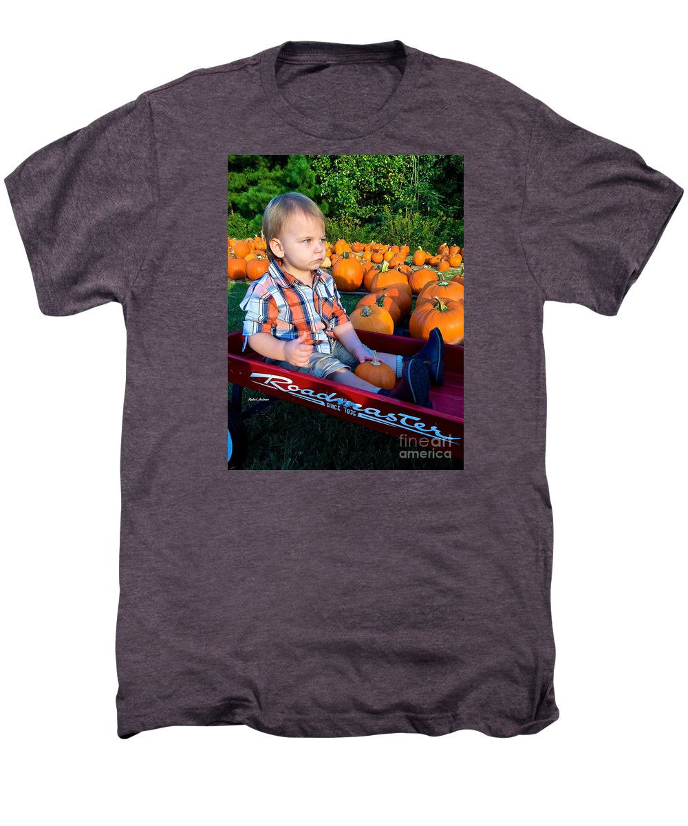 Men's Premium T-Shirt - Pumpkin Patch Hay Ride