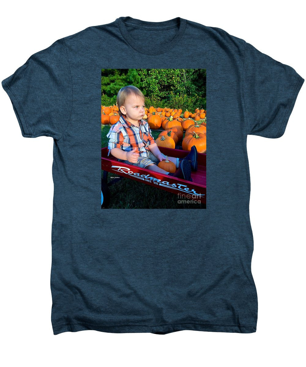 Men's Premium T-Shirt - Pumpkin Patch Hay Ride