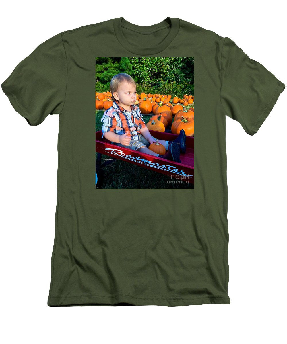 Men's T-Shirt (Slim Fit) - Pumpkin Patch Hay Ride