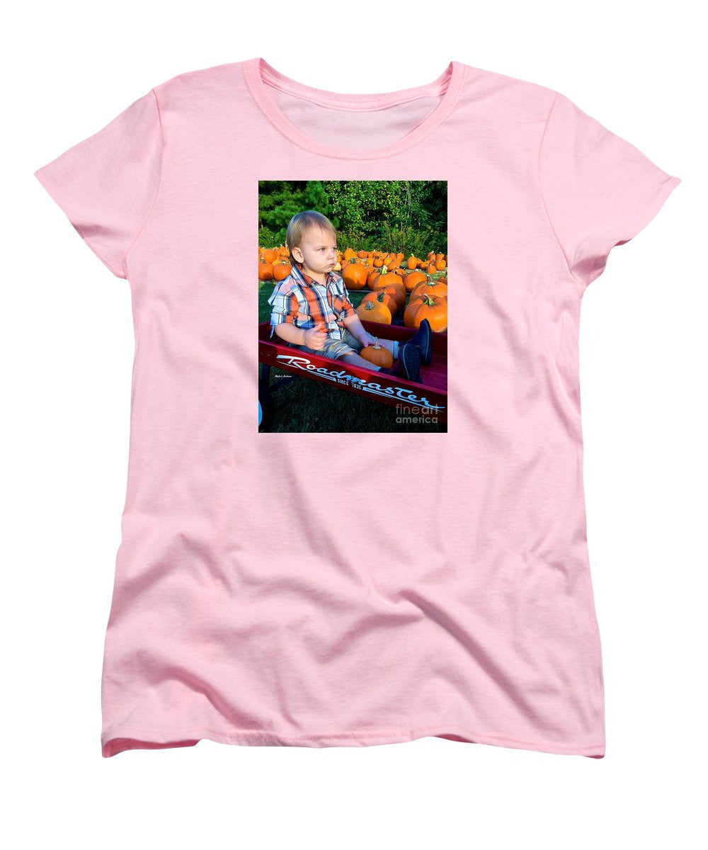 T-shirt pour femme (coupe standard) - Pumpkin Patch Hay Ride