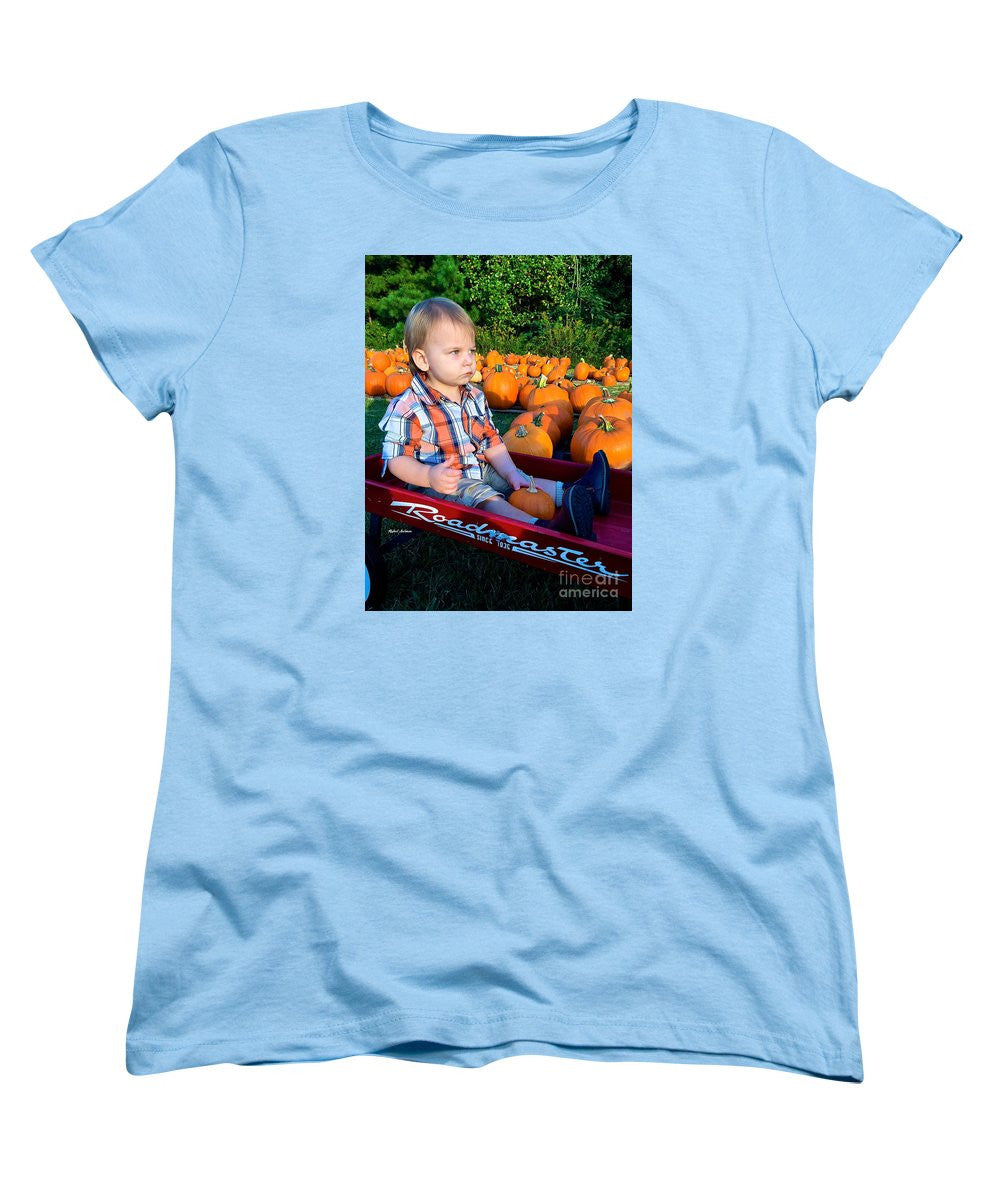 T-shirt pour femme (coupe standard) - Pumpkin Patch Hay Ride