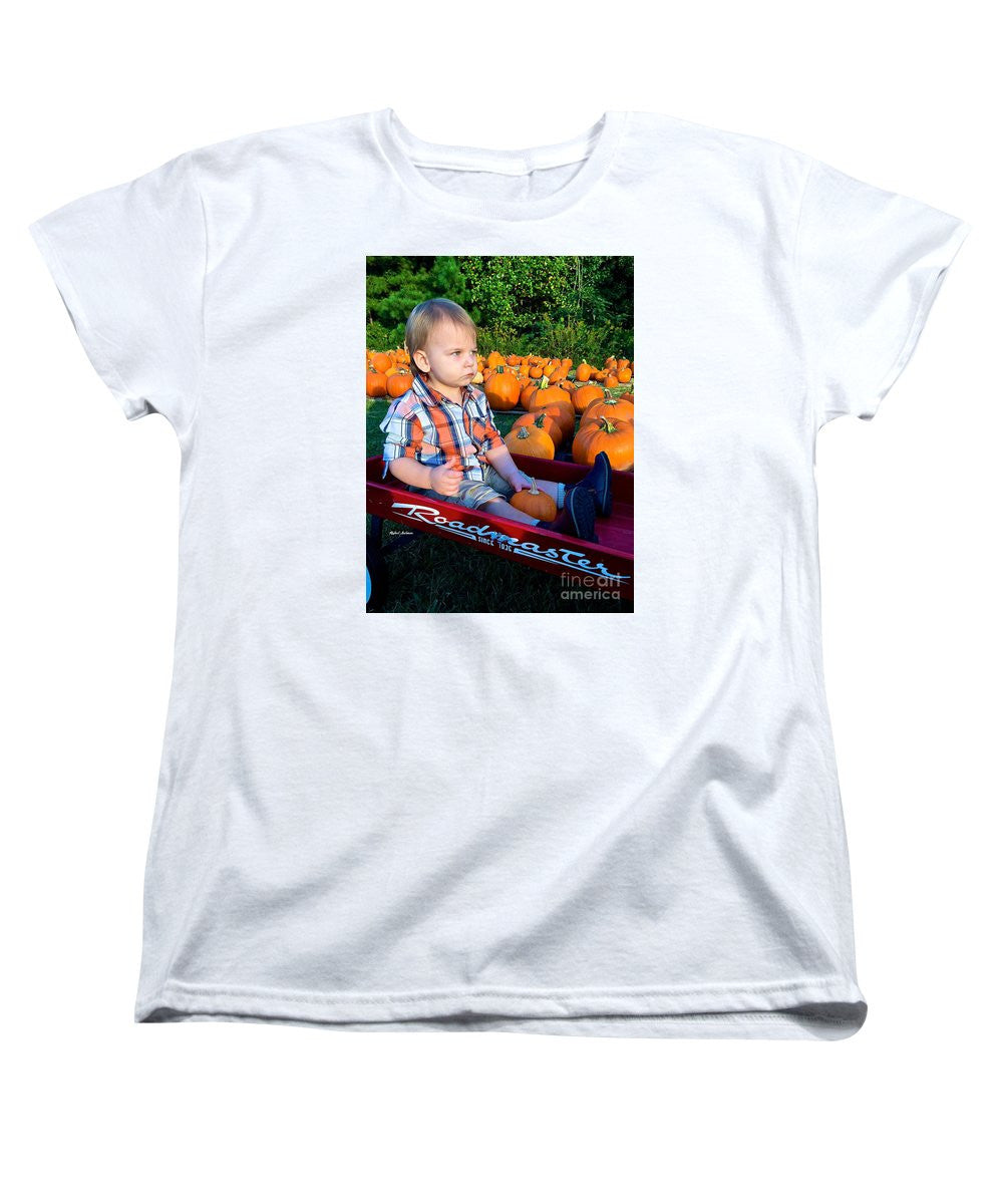 T-shirt pour femme (coupe standard) - Pumpkin Patch Hay Ride