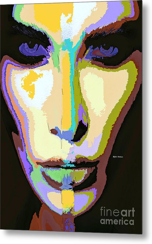 Purple Eyes - Metal Print