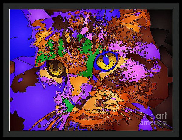 Framed Print - Purple Love. Pet Series