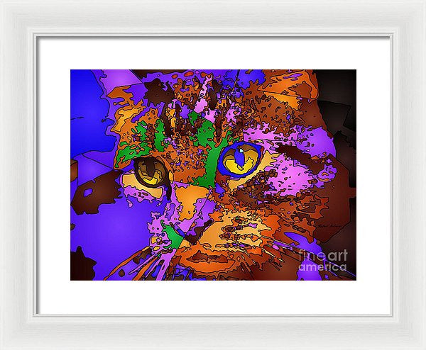 Framed Print - Purple Love. Pet Series