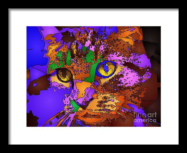 Framed Print - Purple Love. Pet Series