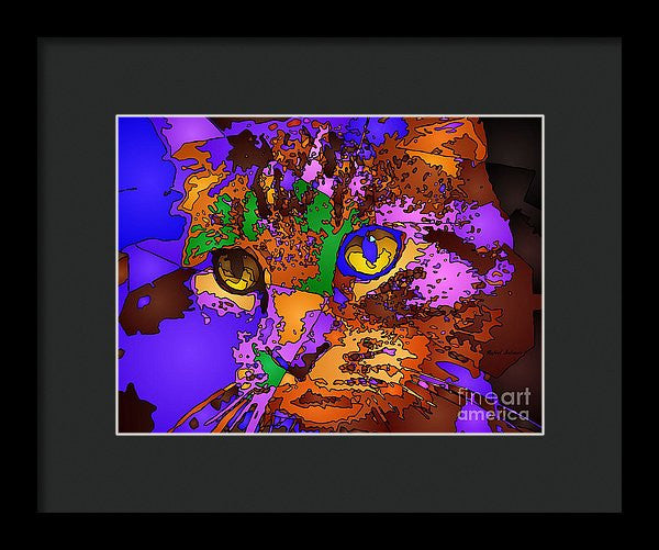 Framed Print - Purple Love. Pet Series