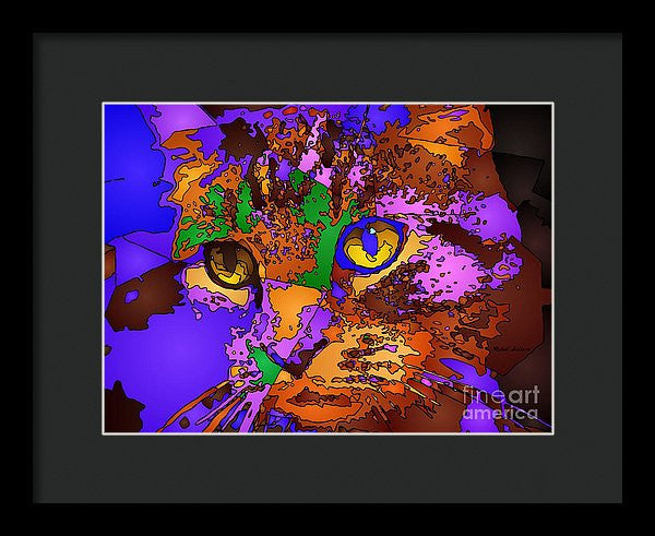 Framed Print - Purple Love. Pet Series