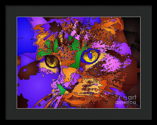 Framed Print - Purple Love. Pet Series