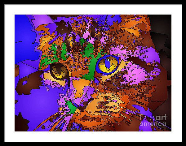 Framed Print - Purple Love. Pet Series