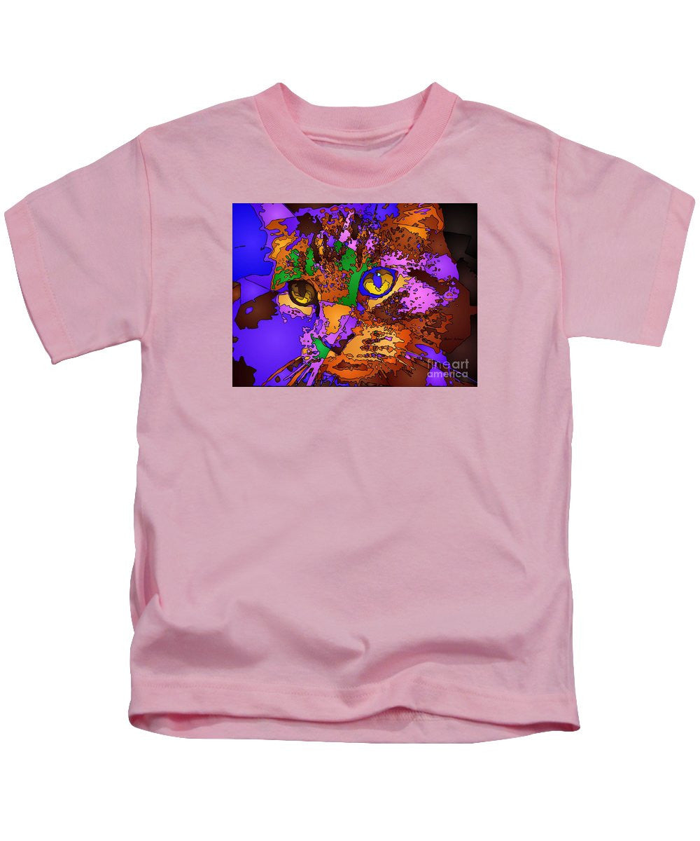 Kids T-Shirt - Purple Love. Pet Series