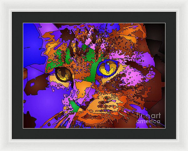 Framed Print - Purple Love. Pet Series