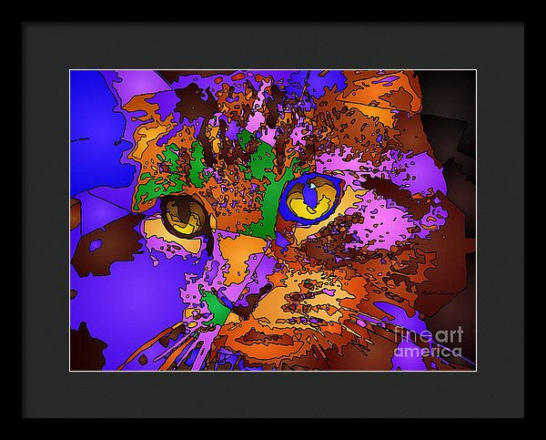 Framed Print - Purple Love. Pet Series