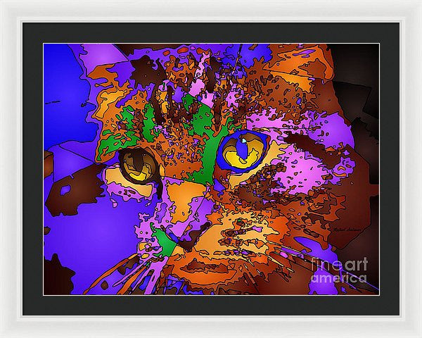 Framed Print - Purple Love. Pet Series