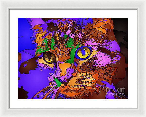 Framed Print - Purple Love. Pet Series