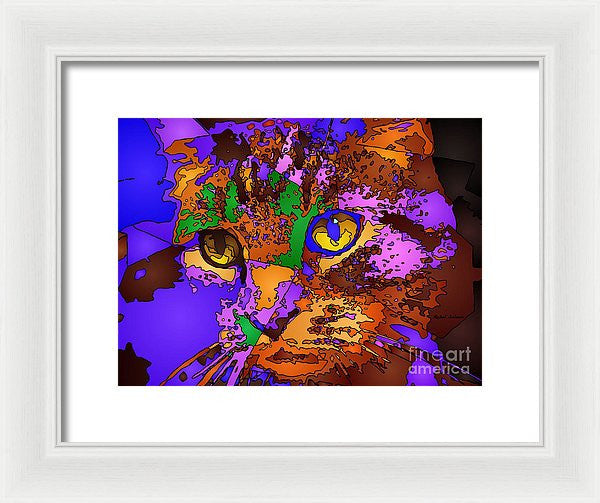 Framed Print - Purple Love. Pet Series