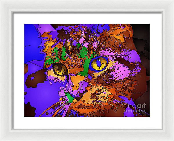 Framed Print - Purple Love. Pet Series