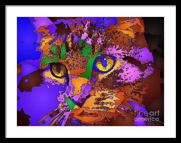 Framed Print - Purple Love. Pet Series