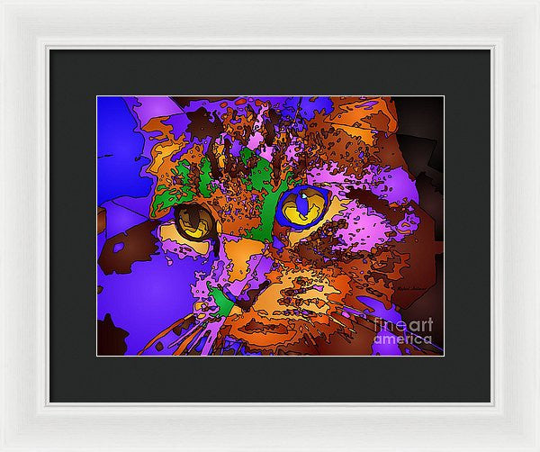 Framed Print - Purple Love. Pet Series