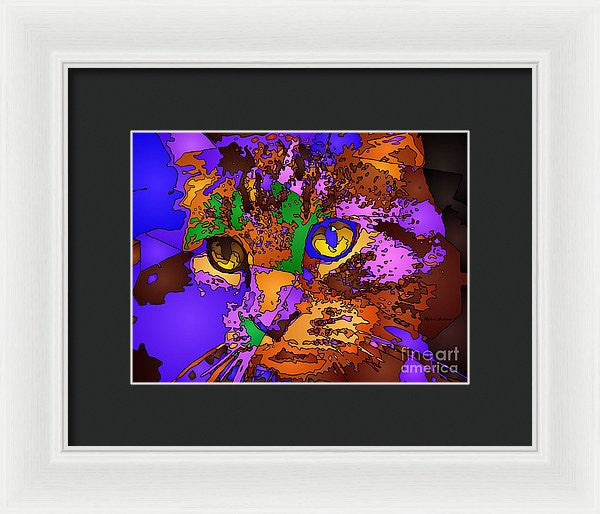 Framed Print - Purple Love. Pet Series