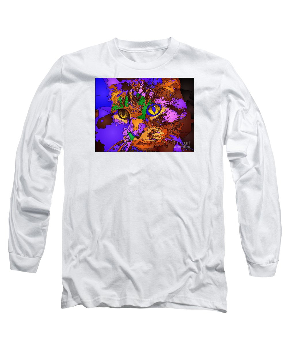 Long Sleeve T-Shirt - Purple Love. Pet Series