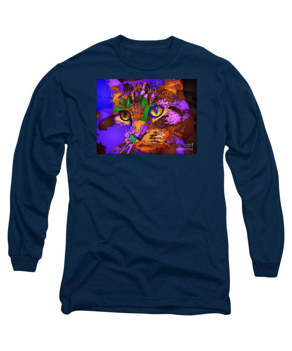 Long Sleeve T-Shirt - Purple Love. Pet Series