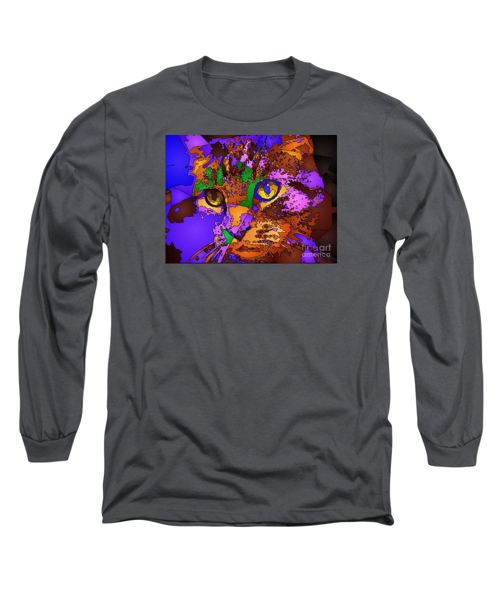 Long Sleeve T-Shirt - Purple Love. Pet Series