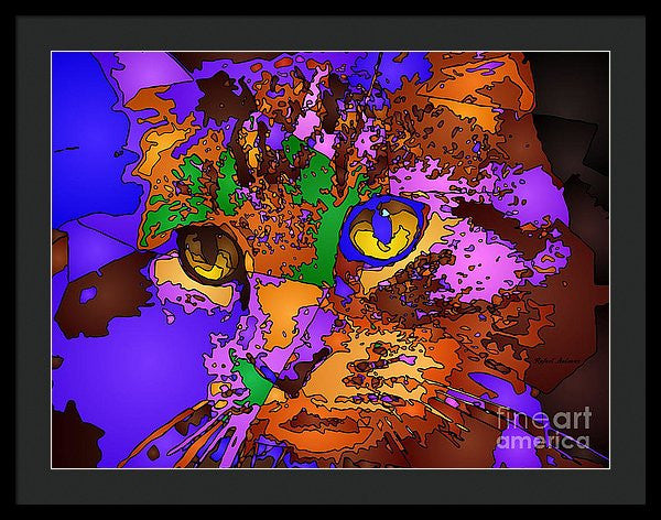 Framed Print - Purple Love. Pet Series