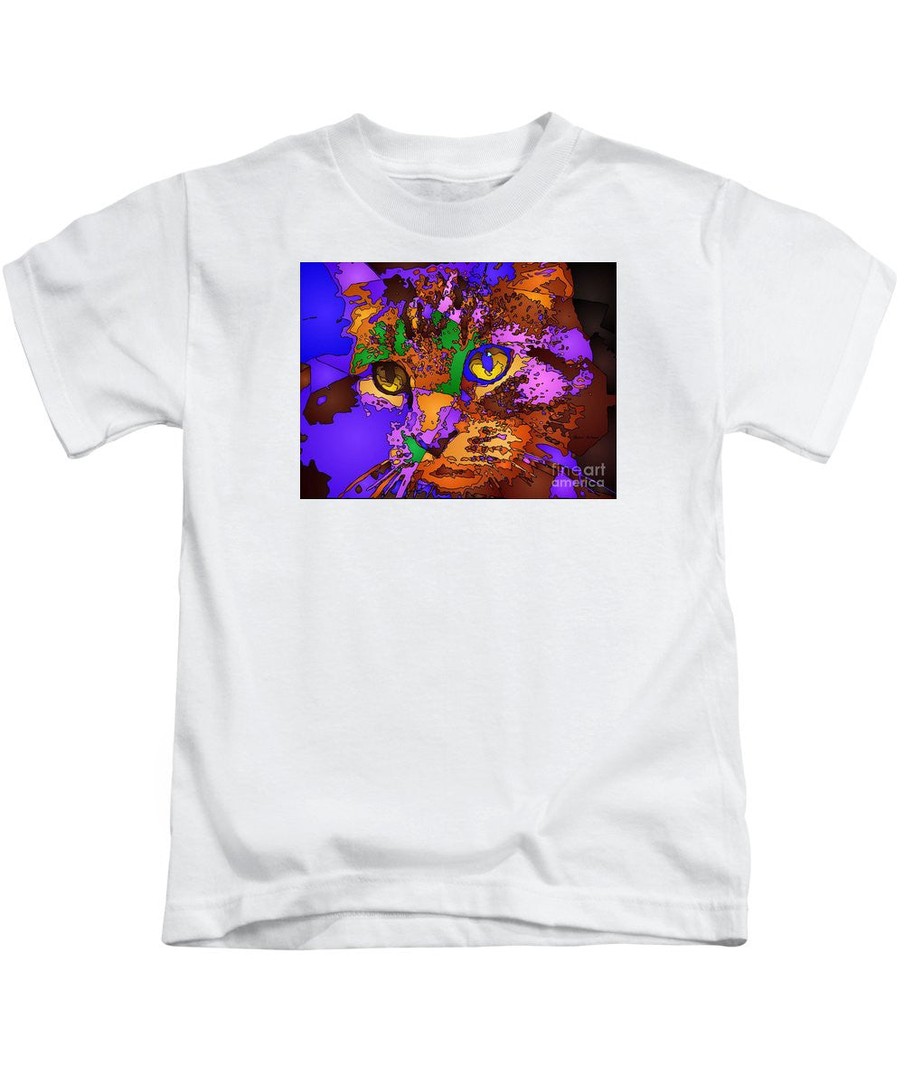 Kids T-Shirt - Purple Love. Pet Series