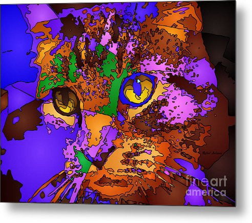 Metal Print - Purple Love. Pet Series