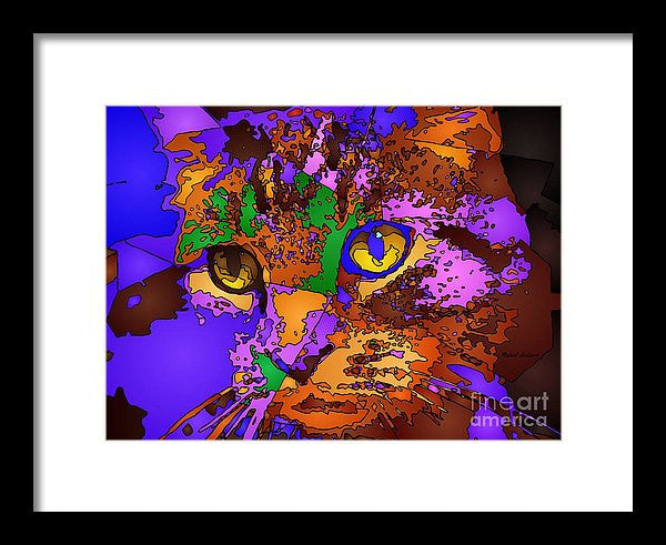 Framed Print - Purple Love. Pet Series