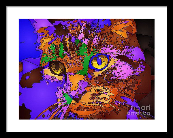 Framed Print - Purple Love. Pet Series