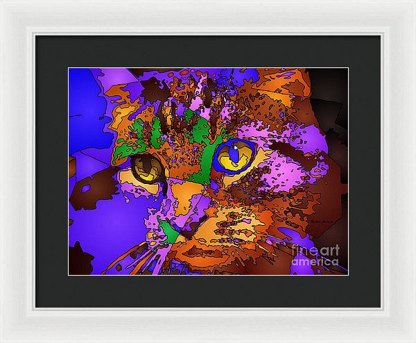 Framed Print - Purple Love. Pet Series