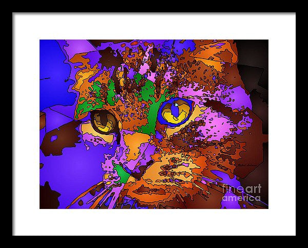 Framed Print - Purple Love. Pet Series