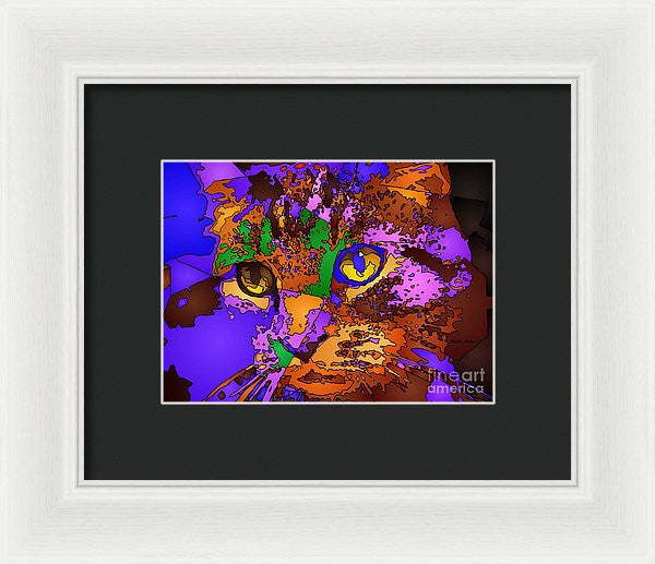 Framed Print - Purple Love. Pet Series