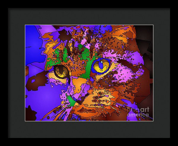 Framed Print - Purple Love. Pet Series